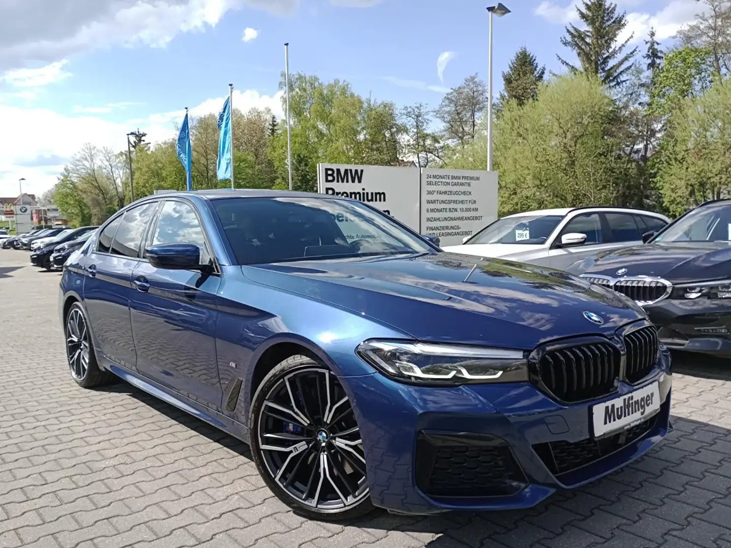 BMW 530 d xDr.M Sport Standh.Fond-Ent.ACC TV AHK 20" Bleu - 2