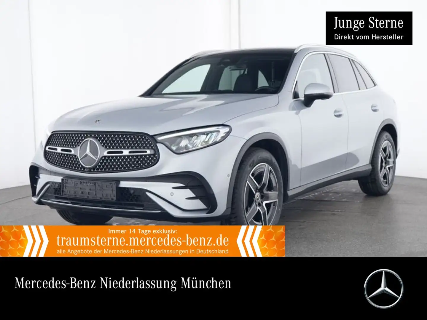 Mercedes-Benz GLC 200 4M AMG+PANO+AHK+LED+KAMERA+TOTW+KEYLESS+9G Silber - 1