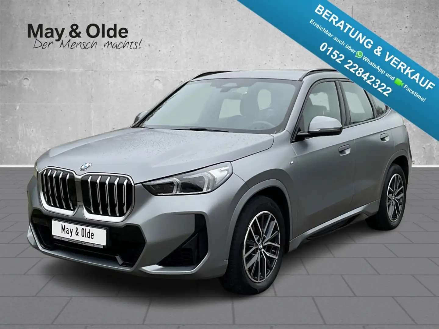 BMW X1 xDrive23i M Sport AHK Navi LED SHZ RFK Klimaaut Grau - 1