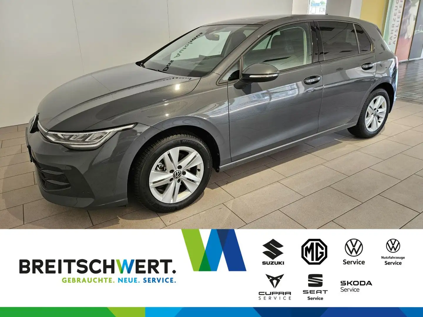 Volkswagen Golf 1.5 eTSI Life DSG PanoD LED HuD ACC Navi RFK Gris - 1