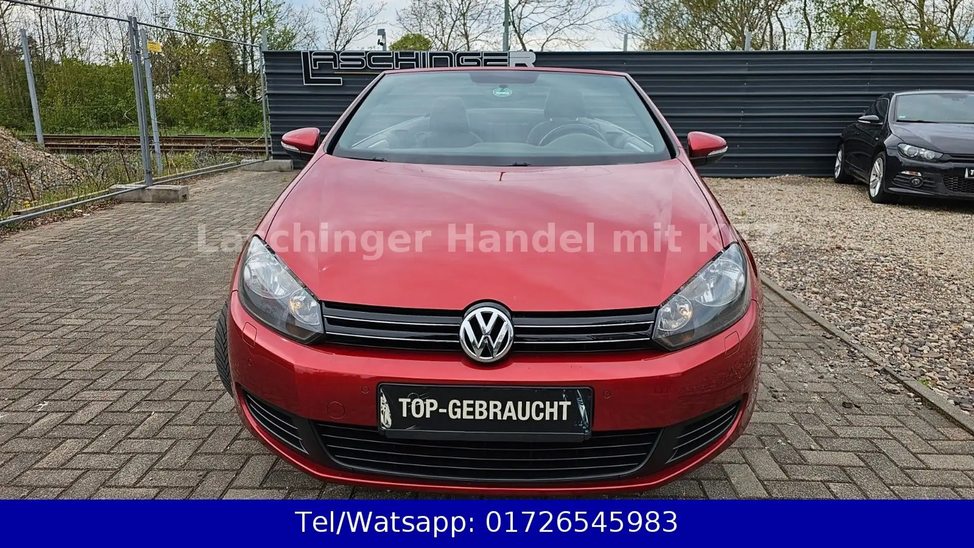 Volkswagen Golf VI Cabriolet PDC Navi Klima Sitzheitzung Rot - 2
