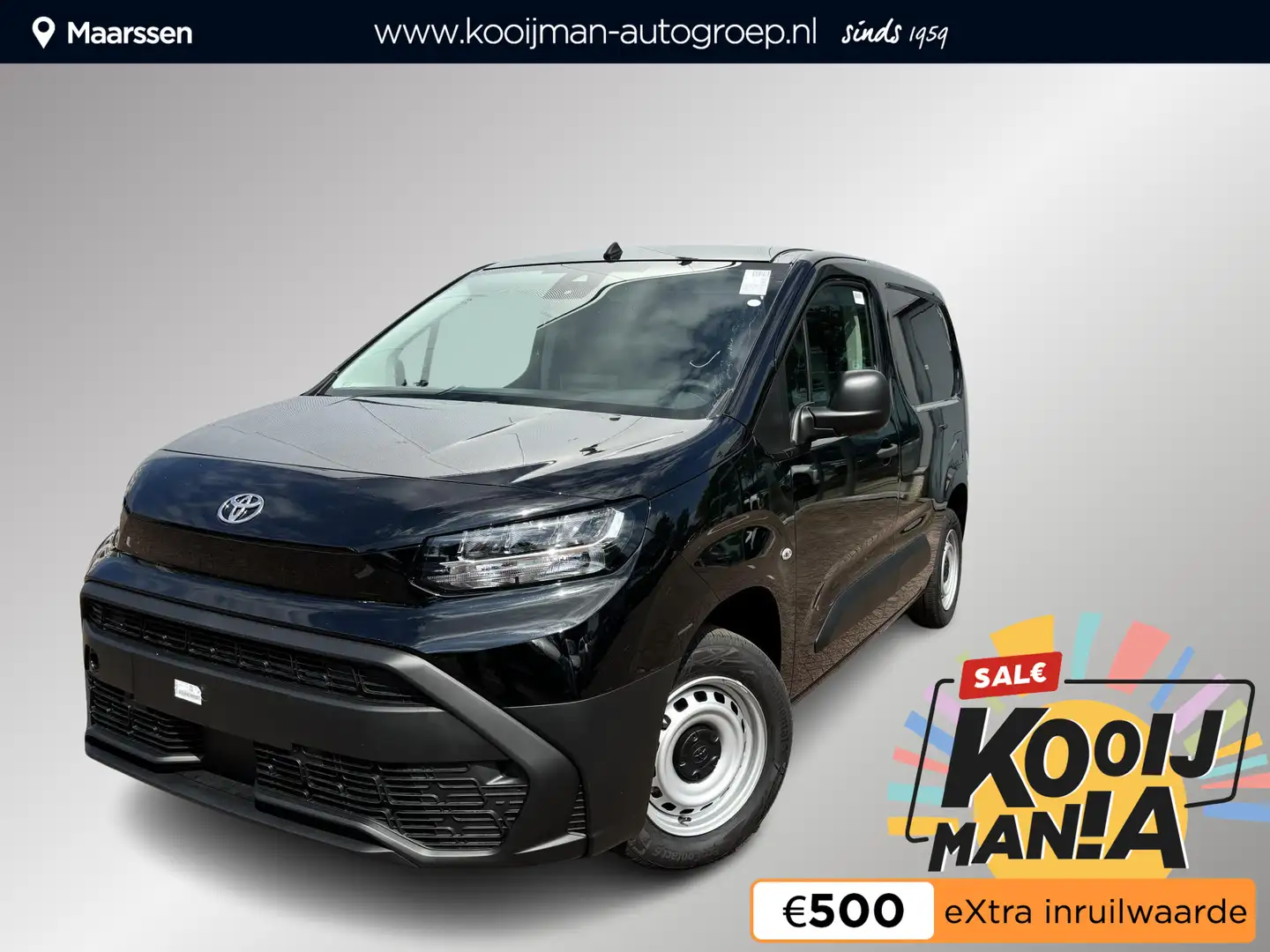 Toyota Proace City 1.5 D-4D Navigator, Navi, Parkeersensoren, Cruise Zwart - 1