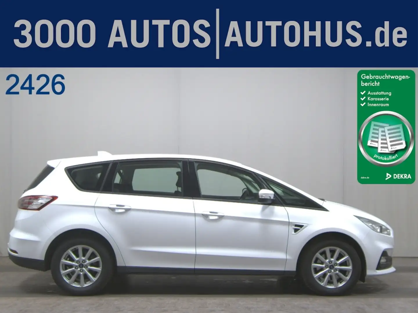 Ford S-Max 2.0 EcoBlue Trend AHK KeyLess DynLicht LM Weiß - 1
