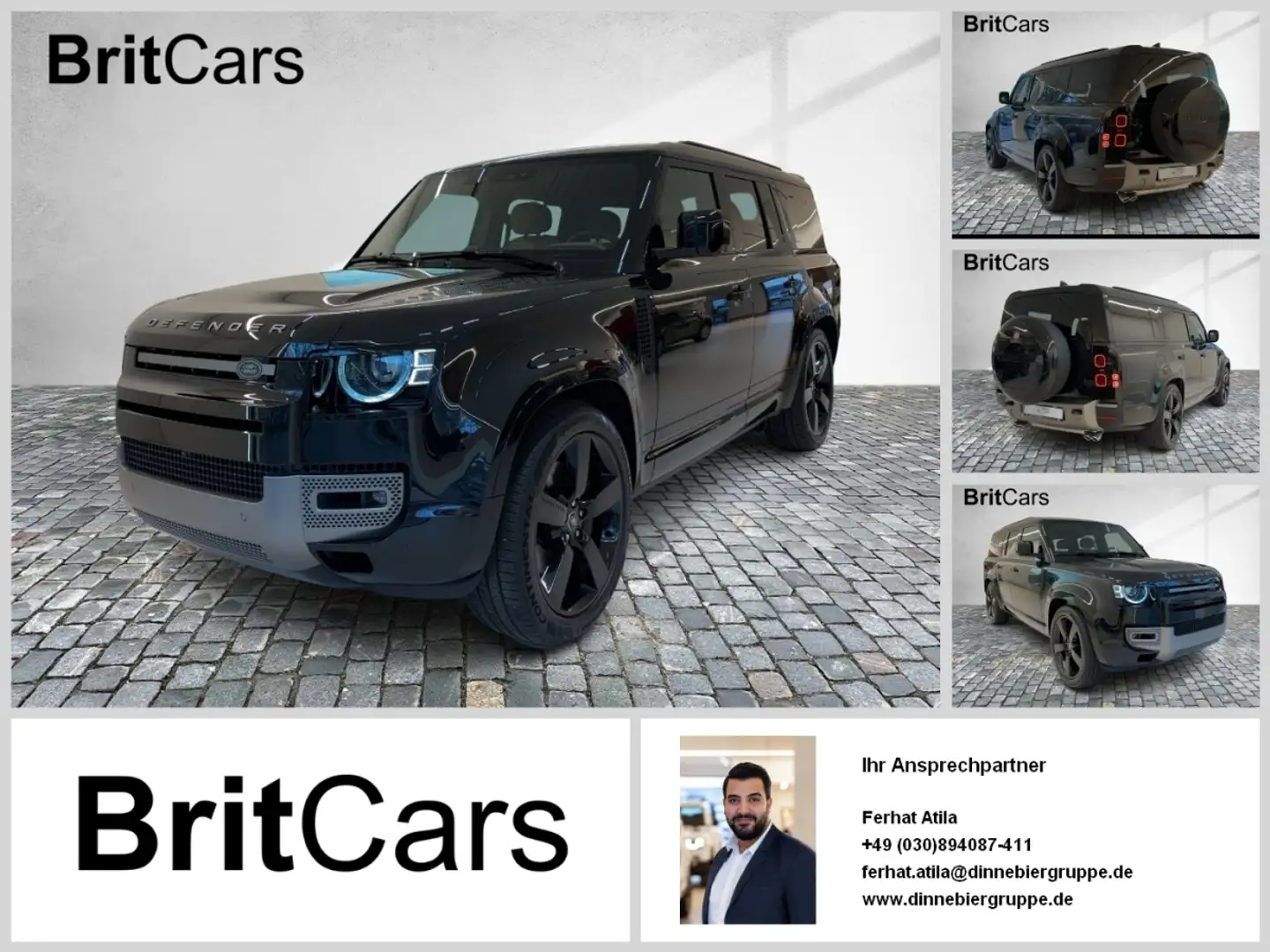 Land Rover Defender 130 5.0 Benzin P425 X-Dynamic HSE Luft Noir - 1