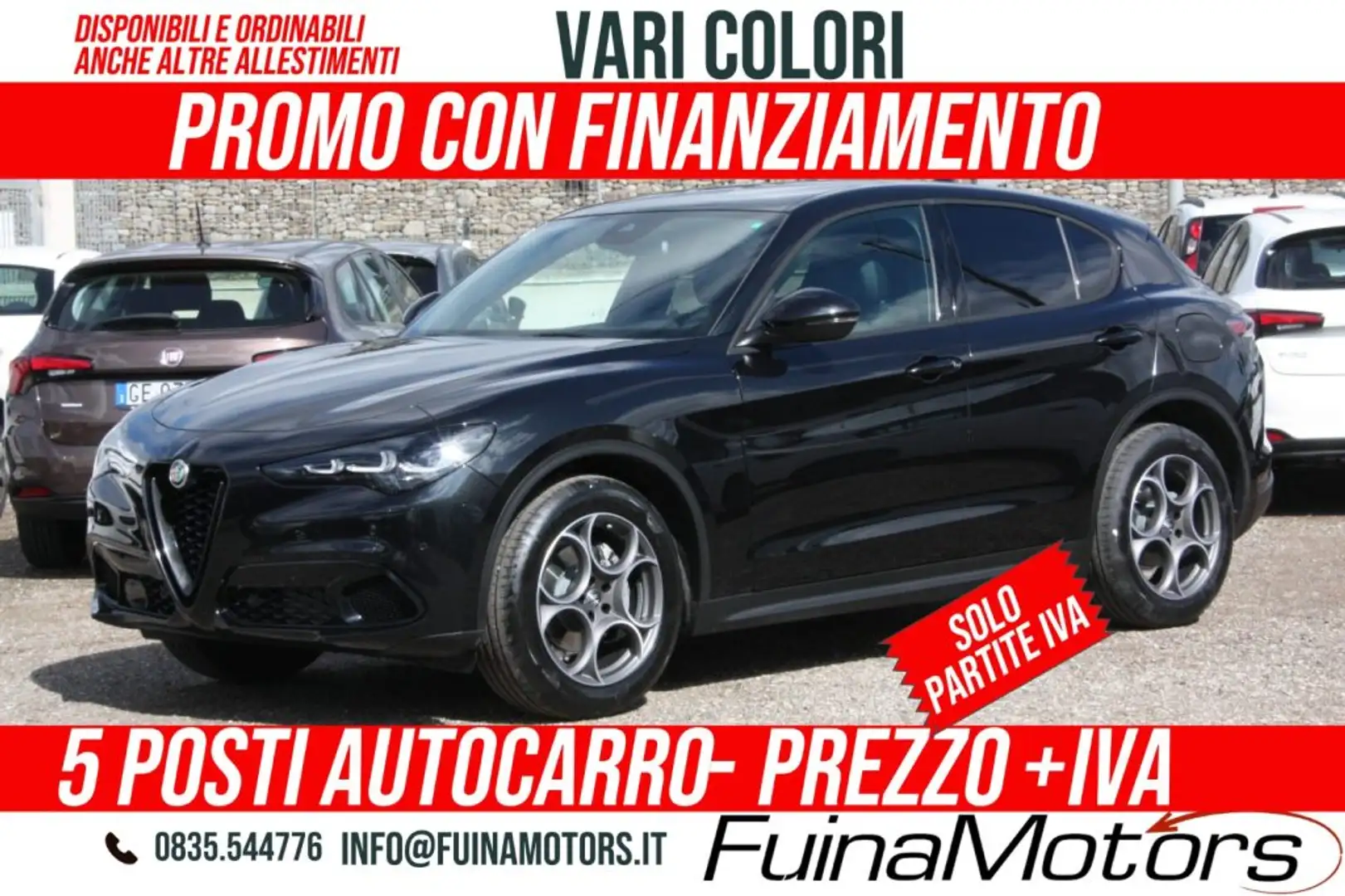 Alfa Romeo Stelvio 2.2 diesel 160 CV AT8 RWD Sprint AUTOCARRO NUOVO Grigio - 1