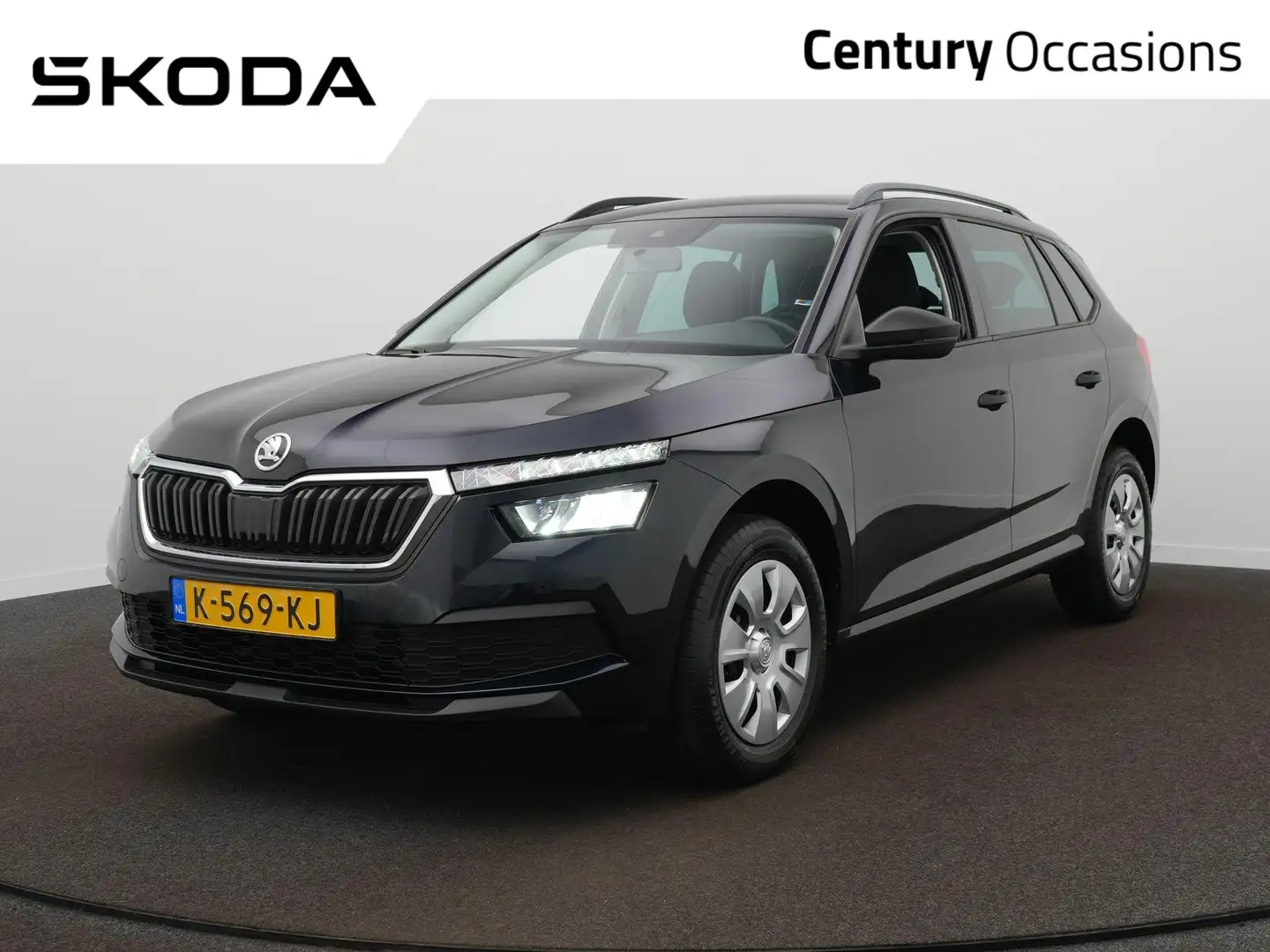 Skoda Kamiq 1.0 TSI Active / Airco / Cruise / Sensoren Achter Zwart - 1