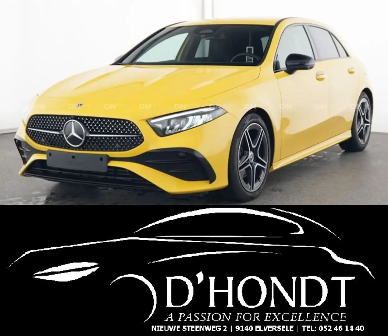 Mercedes-Benz A 200 d AMG Line,360° Cam,Sfeerverlichting,night Pack Jaune - 1