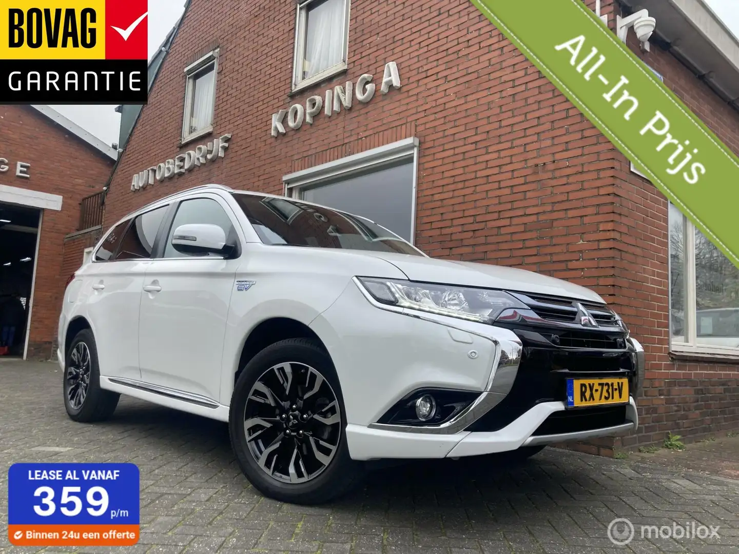 Mitsubishi Outlander 2.0 PHEV PREMIUM, BOVAG garantie, Wit - 1