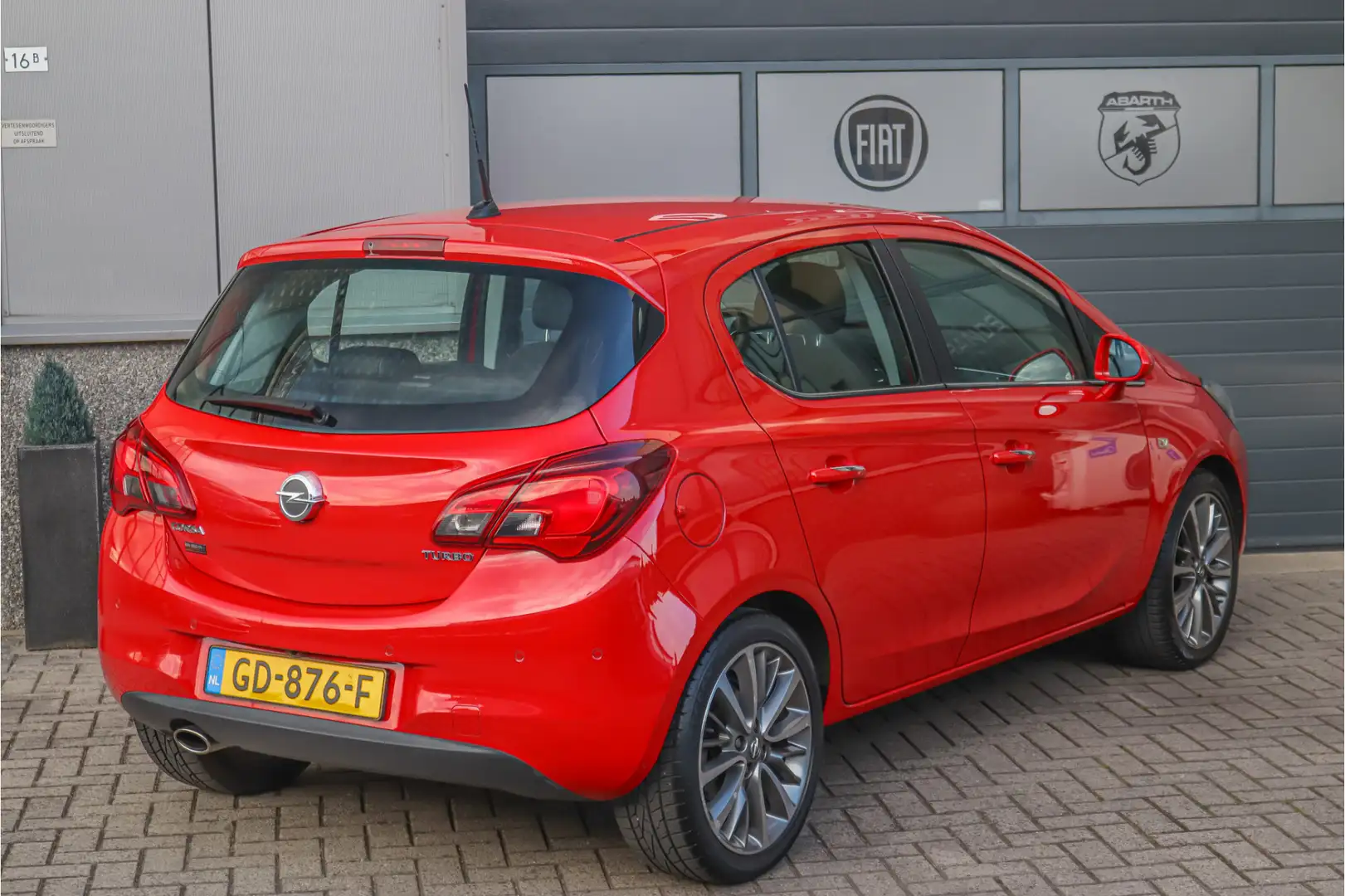 Opel Corsa 1.0 Turbo Cosmo 1e eig PDC LED Camera Cruise LM Rood - 2