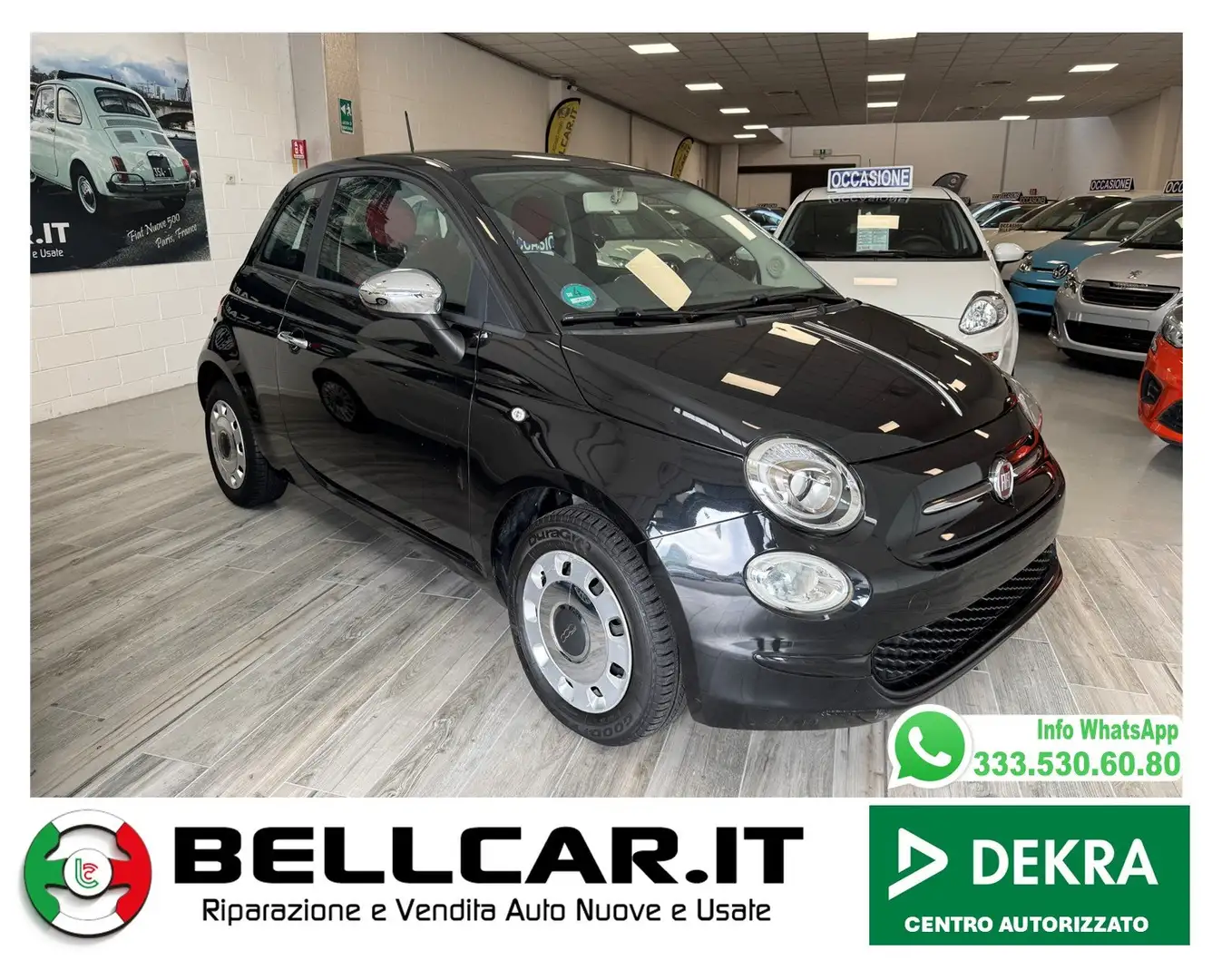 Fiat 500 1.2 Pop Star 69cv E6 Negro - 1
