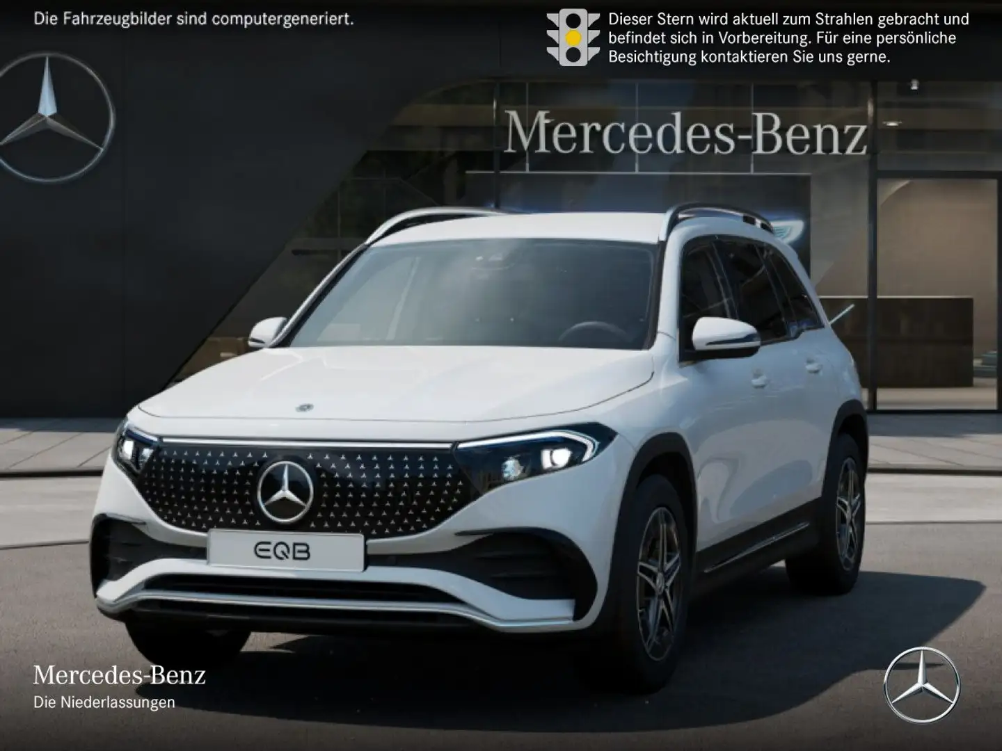 Mercedes-Benz EQB 350 4M AMG+ADVANCED+KAMERA+SPUR Weiß - 2