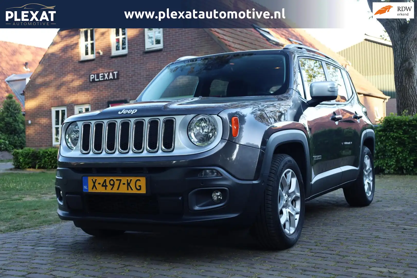 Jeep Renegade 1.4 MultiAir Limited | Prachtstaat | Apple Car Pla Grijs - 1