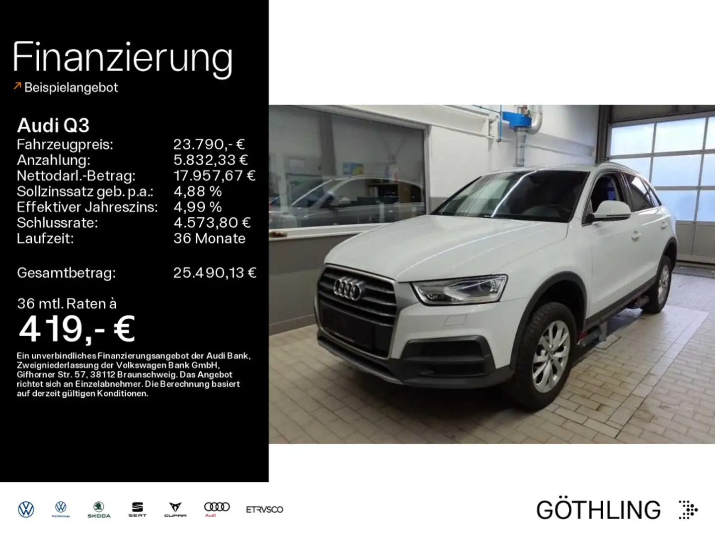 Audi Q3 Design 2.0 TFSI qu S tronic *Xenon*AHK*Navi+* Blanc - 1