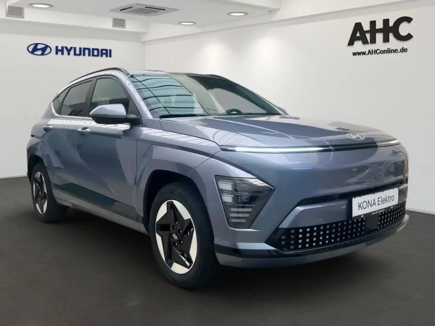 Hyundai KONA EV 2WD 48,4kWh Trend AUT Akustikglas Kam. Bleu - 2
