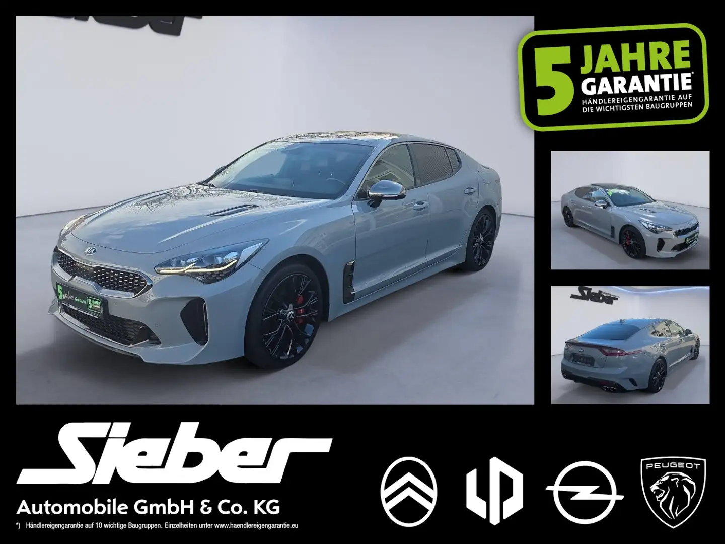 Kia Stinger 3.3 V6 T-GDI GT *Schiebedach*Soundsystem* Silber - 1
