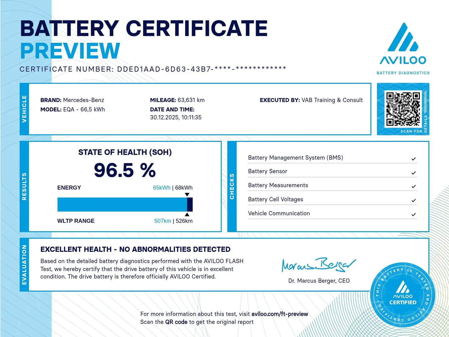 Mercedes-Benz EQA 250 250*68 kWh*8J BATT-GARANTIE*96.5% SOH* Bleu - 2