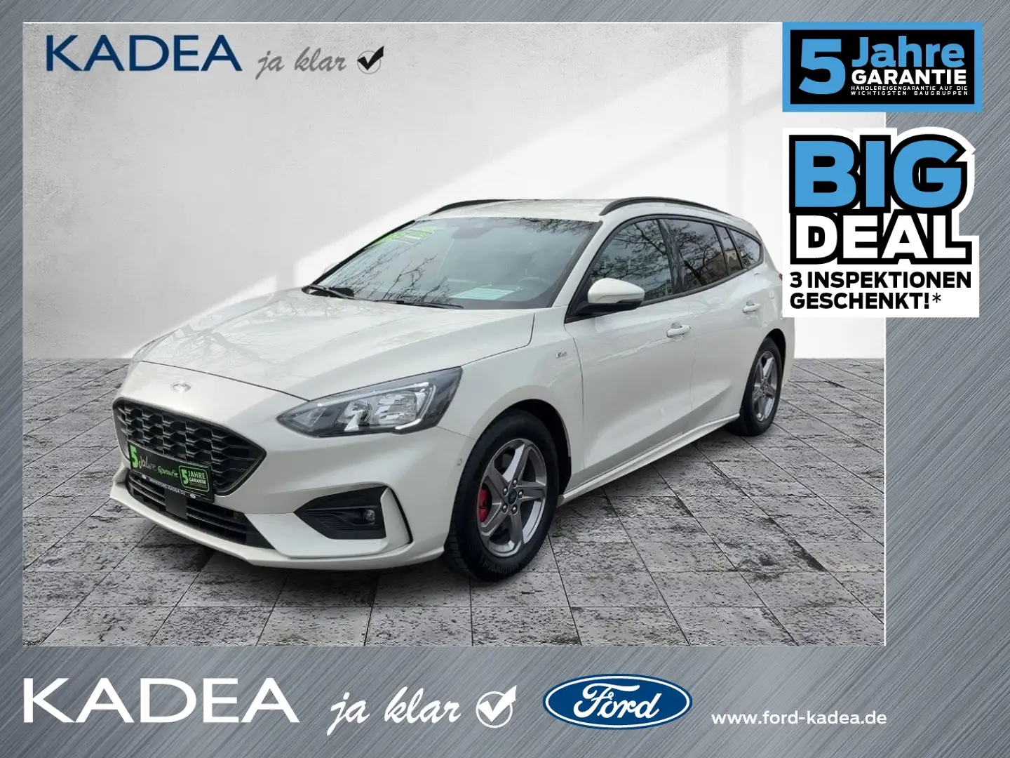 Ford Focus Turnier ST-Line X ele. Heckkl|Standhzg|ACC Weiß - 1
