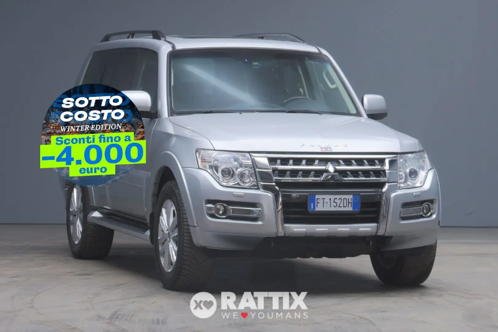 Mitsubishi Pajero 3.2 DI-D Instyle 5p 7p.ti auto + tetto apribile Grigio - 1