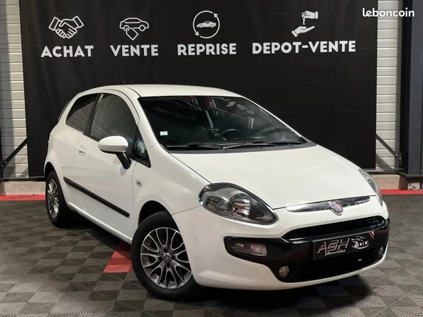 Fiat Grande Punto Evo 1.4 8v 77ch S&S MyLife 3p Blanc - 2