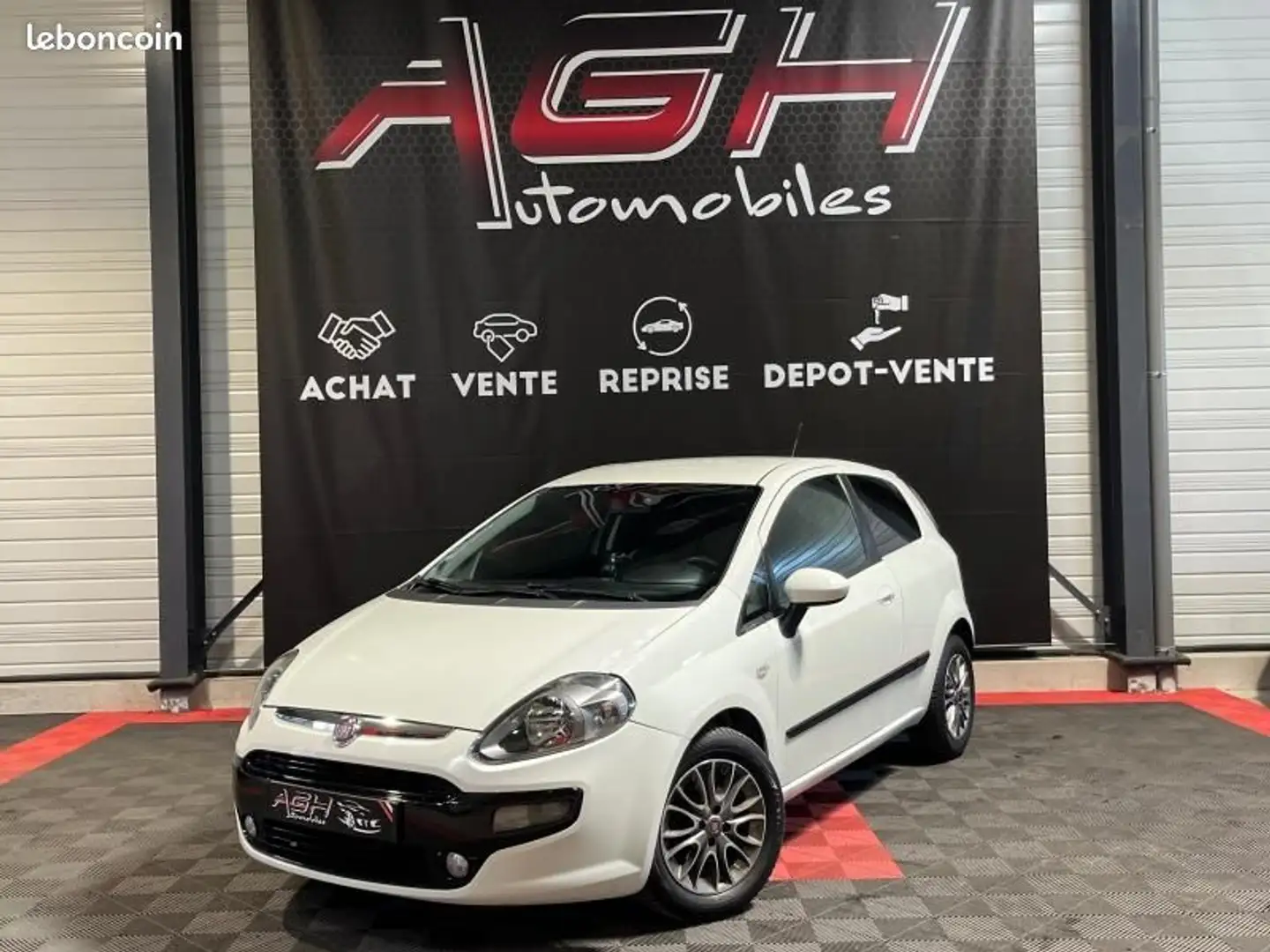 Fiat Grande Punto Evo 1.4 8v 77ch S&S MyLife 3p Blanc - 1