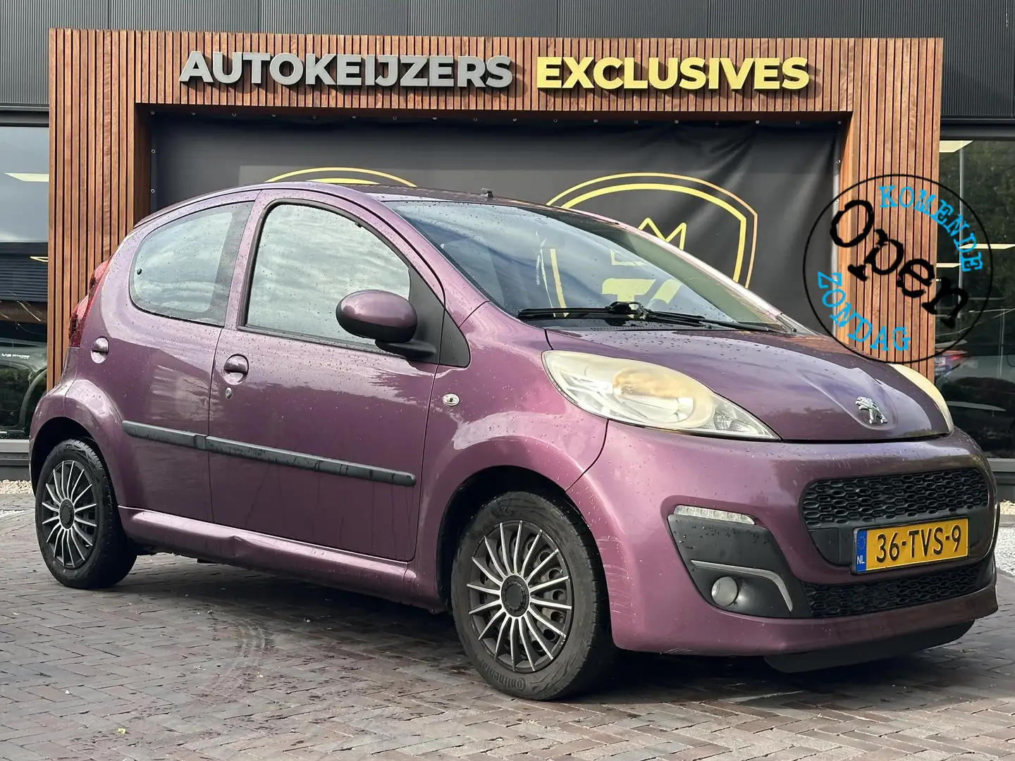 Peugeot 107 1.0 Active Airco Elektrische Ramen Centrale Vergre Paars - 1