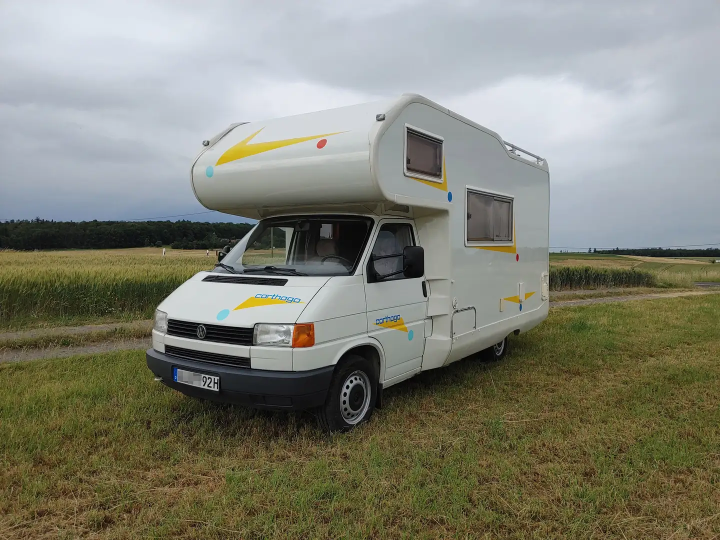 Volkswagen T4 Carthago Abacus, TÜV und Gaspr. neu, H-Kennz. Білий - 1