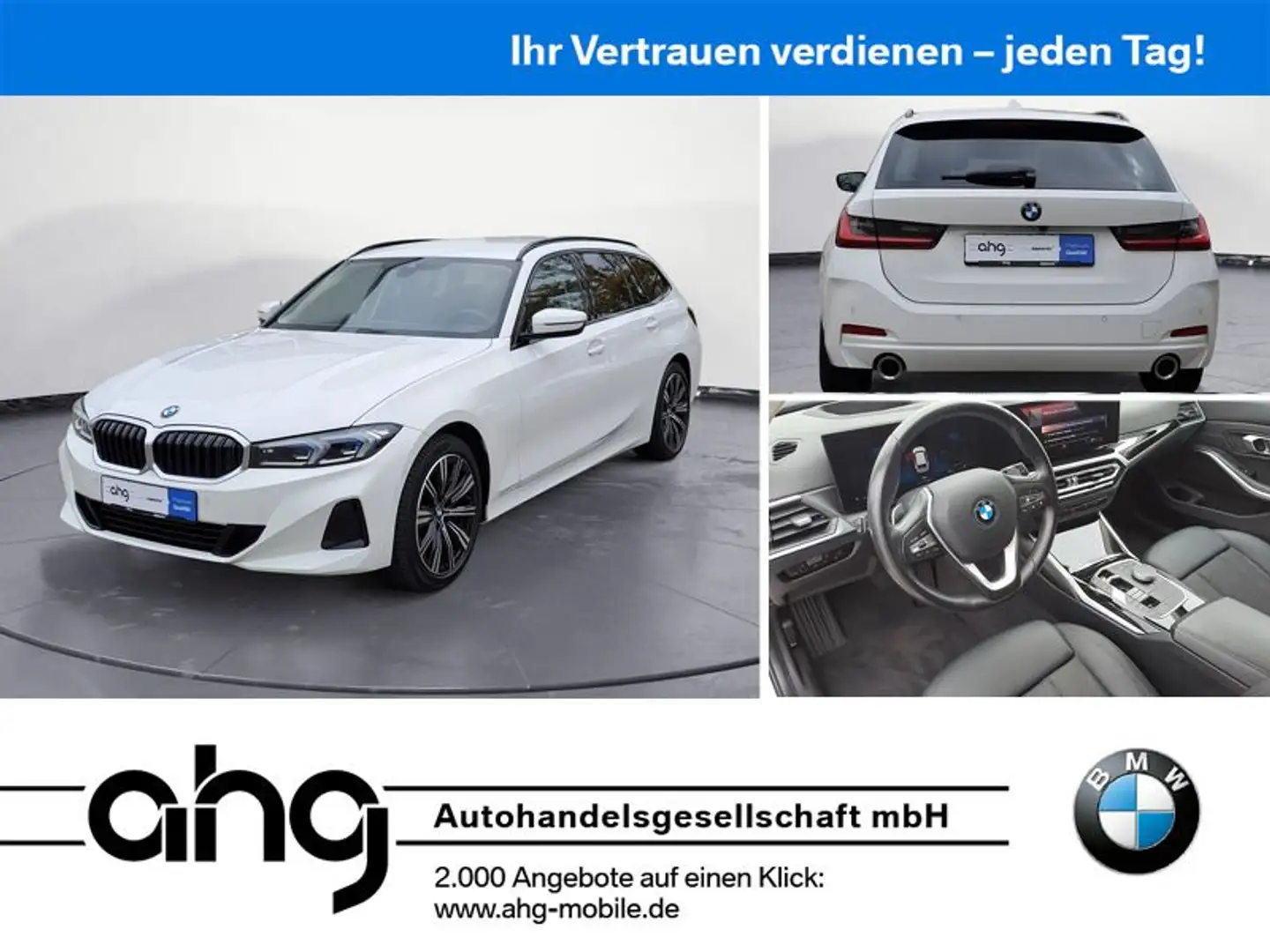 BMW 320 d Touring Automatik Innovationsp. Sport Aut. Blanco - 1