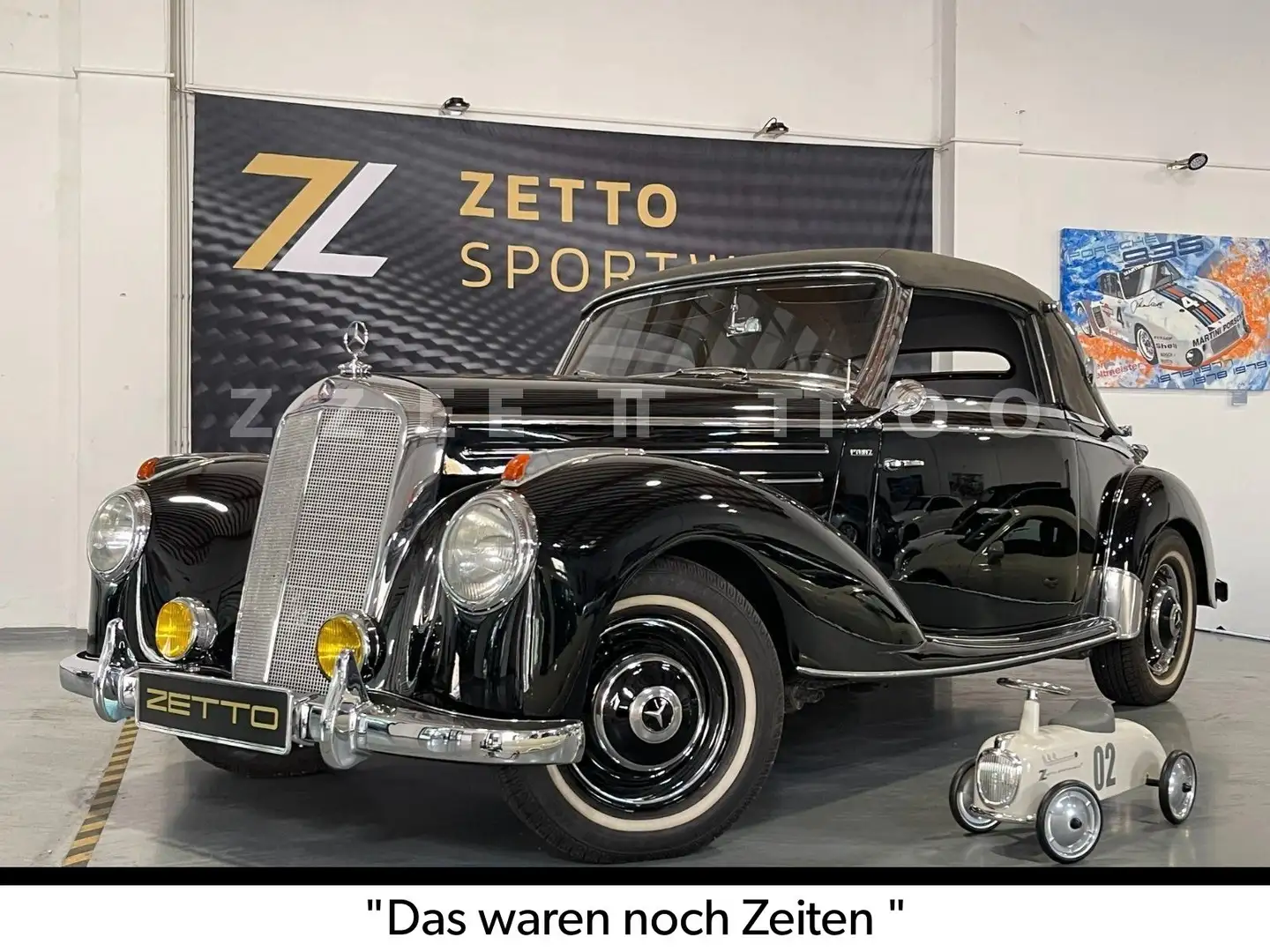 Mercedes-Benz 220 A CABRIOLET | "WERTGUTACHTEN 1 - " | Negro - 1