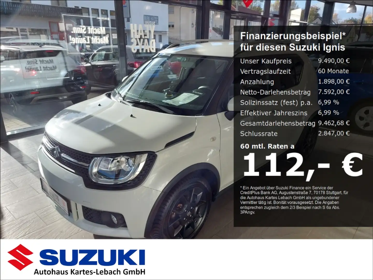 Suzuki Ignis Comfort 1.2 Kam LED SHZ 1. Hand Scheckheft gepf. Blanc - 1