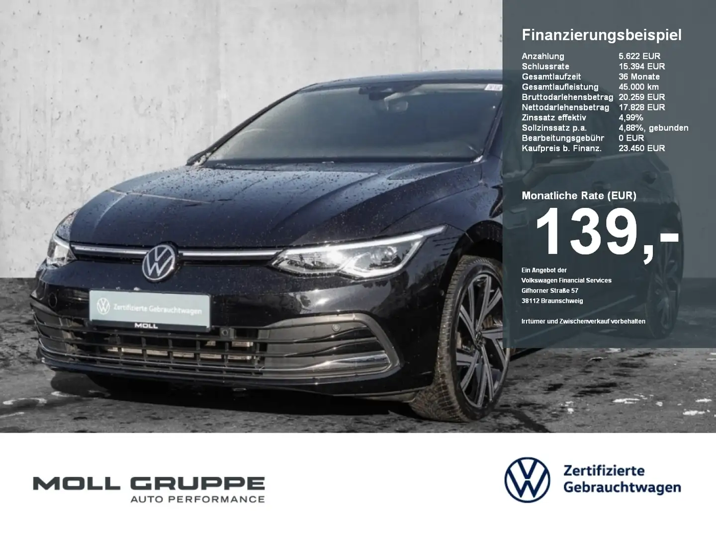 Volkswagen Golf Style 2.0 TSI OPF 4MOTION 140 kW 7-Gang-DSG LED AC Černá - 1
