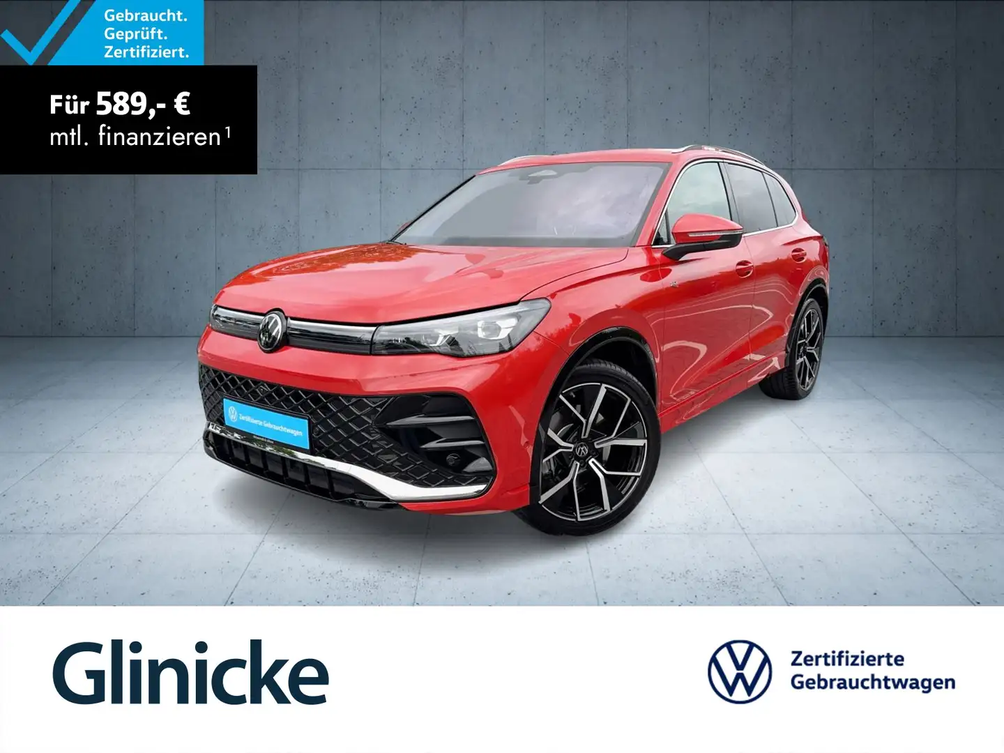 Volkswagen Tiguan R-Line 2.0 TDI DSG AHK/StHz/HDMatrix/360/ Rot - 1