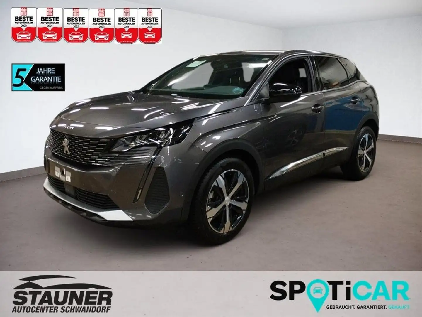 Peugeot 3008 Allure Pack PureTech AT8 *SHZ*360°KAMERA* Grau - 1