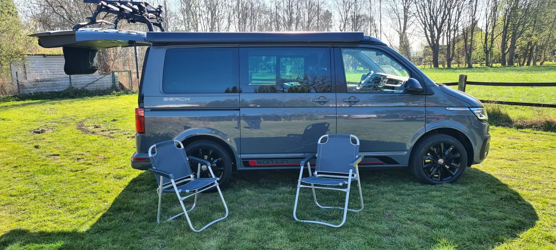 Volkswagen T6 California T6.1 Calif. Beach*2,0*1.HD*Navi*ACC*Allrad*DAB+* Gris - 2