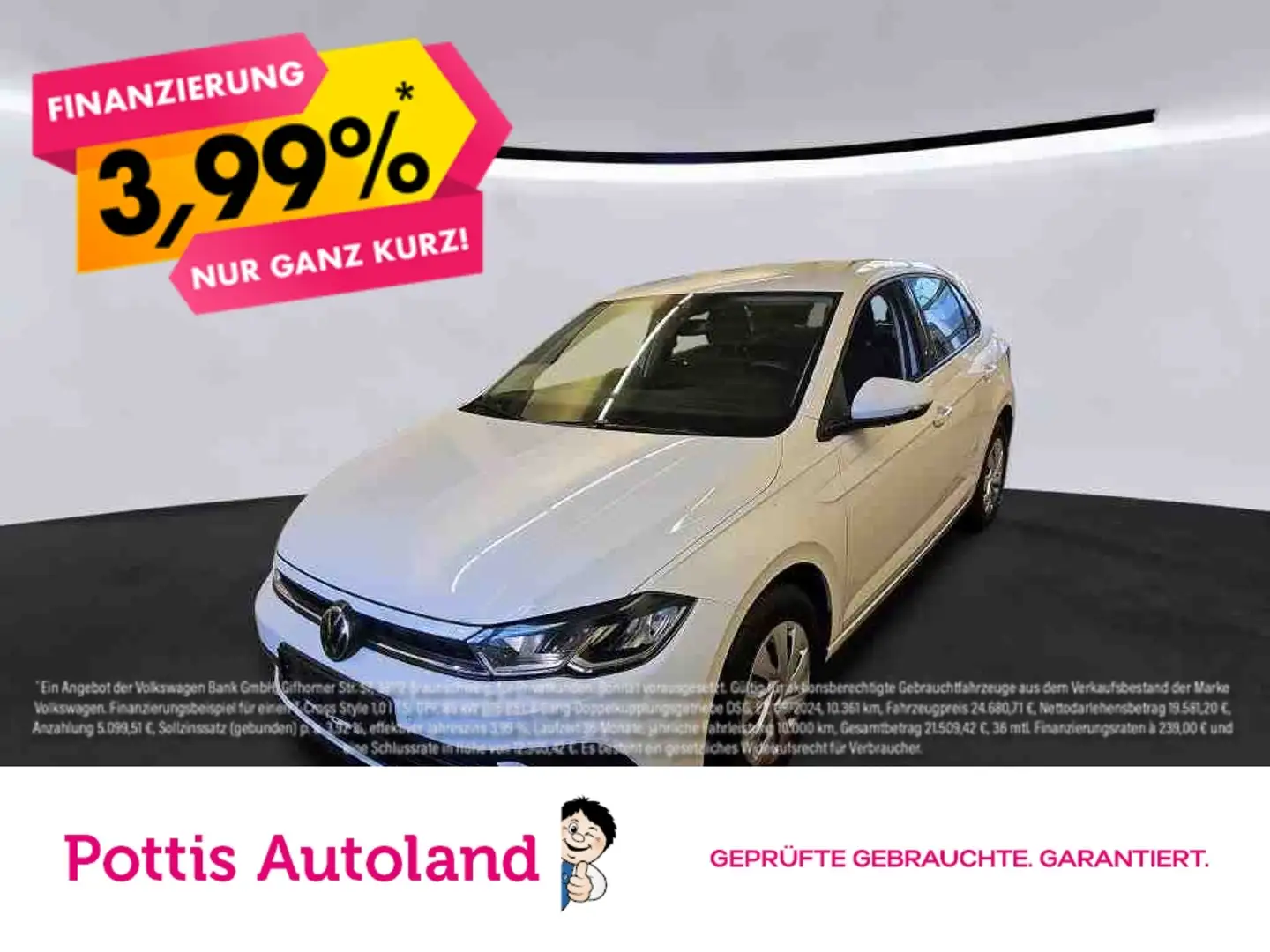 Volkswagen Polo 1.0 TSI LIFE NAVI PDC KLIMA LED Weiß - 1