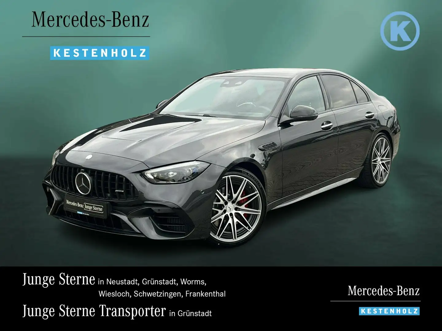 Mercedes-Benz C 63 AMG C 63 S E AMG NIGHT+PERF-SITZ+AHK+DISTRO+BURM+360 Grau - 1