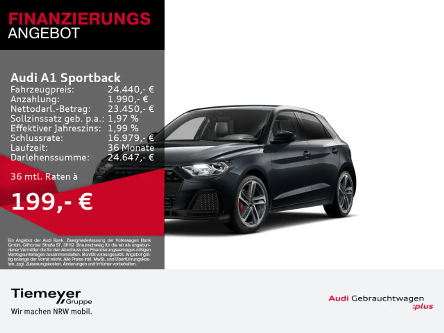 Audi A1 25 TFSI ADVANCED ACC VIRTUAL OPTIK+ Gris - 1