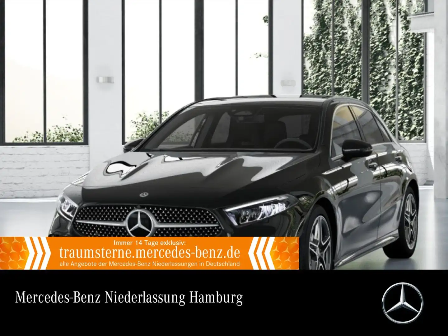Mercedes-Benz A 180 AMG+PANO+360°+AHK+LED+TOTW+KEYLESS+7G Schwarz - 1