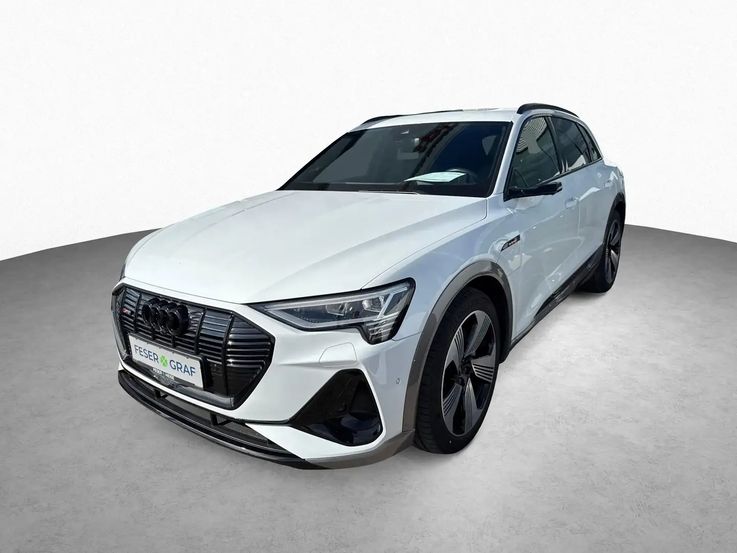 Audi e-tron S line Nachtradar Weiß - 1