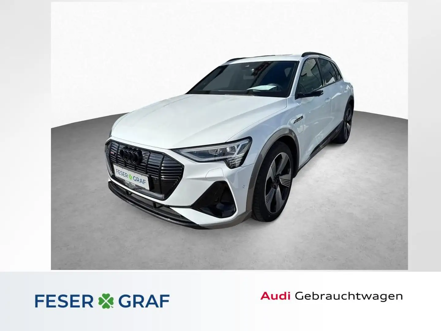 Audi e-tron 55 qu. S line - PANO - AHK - ACC - LUFT Weiß - 1
