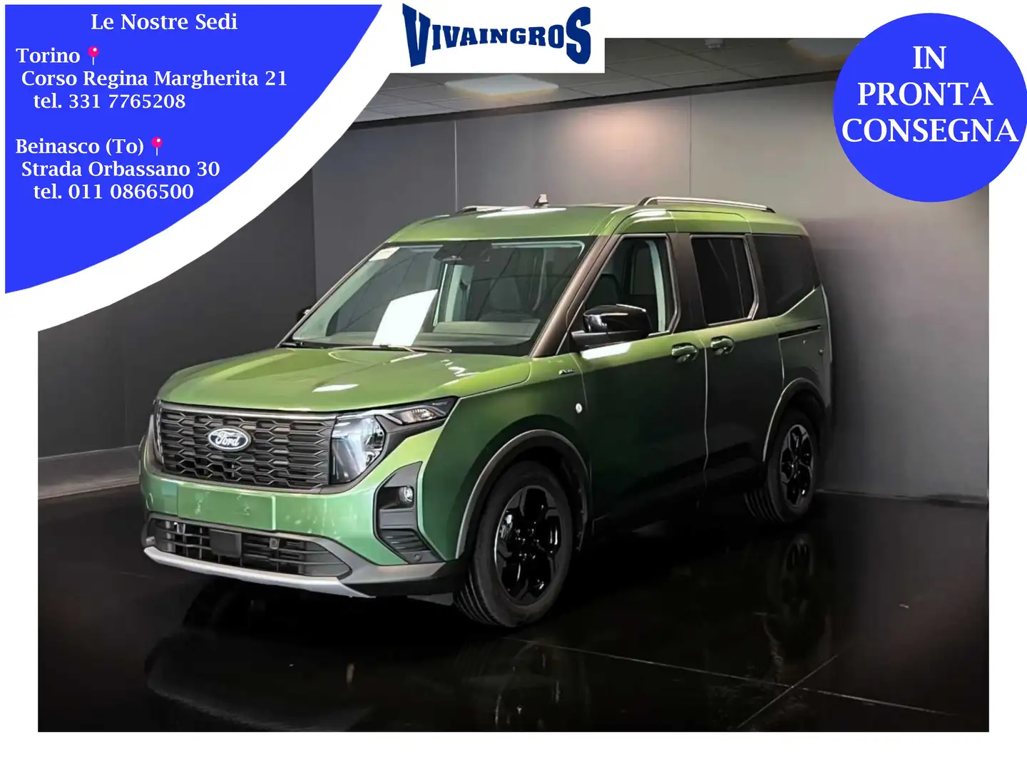 Ford Tourneo Courier 1.0 EcoBoost 125CV Powershift Active Verde - 1