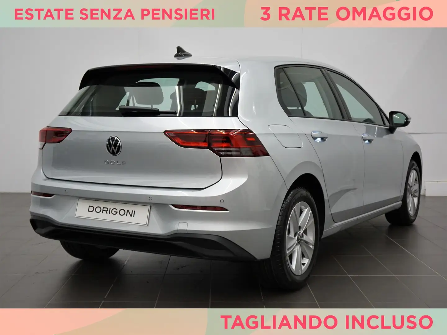 Volkswagen Golf 2.0 tdi life 150cv dsg Grijs - 2