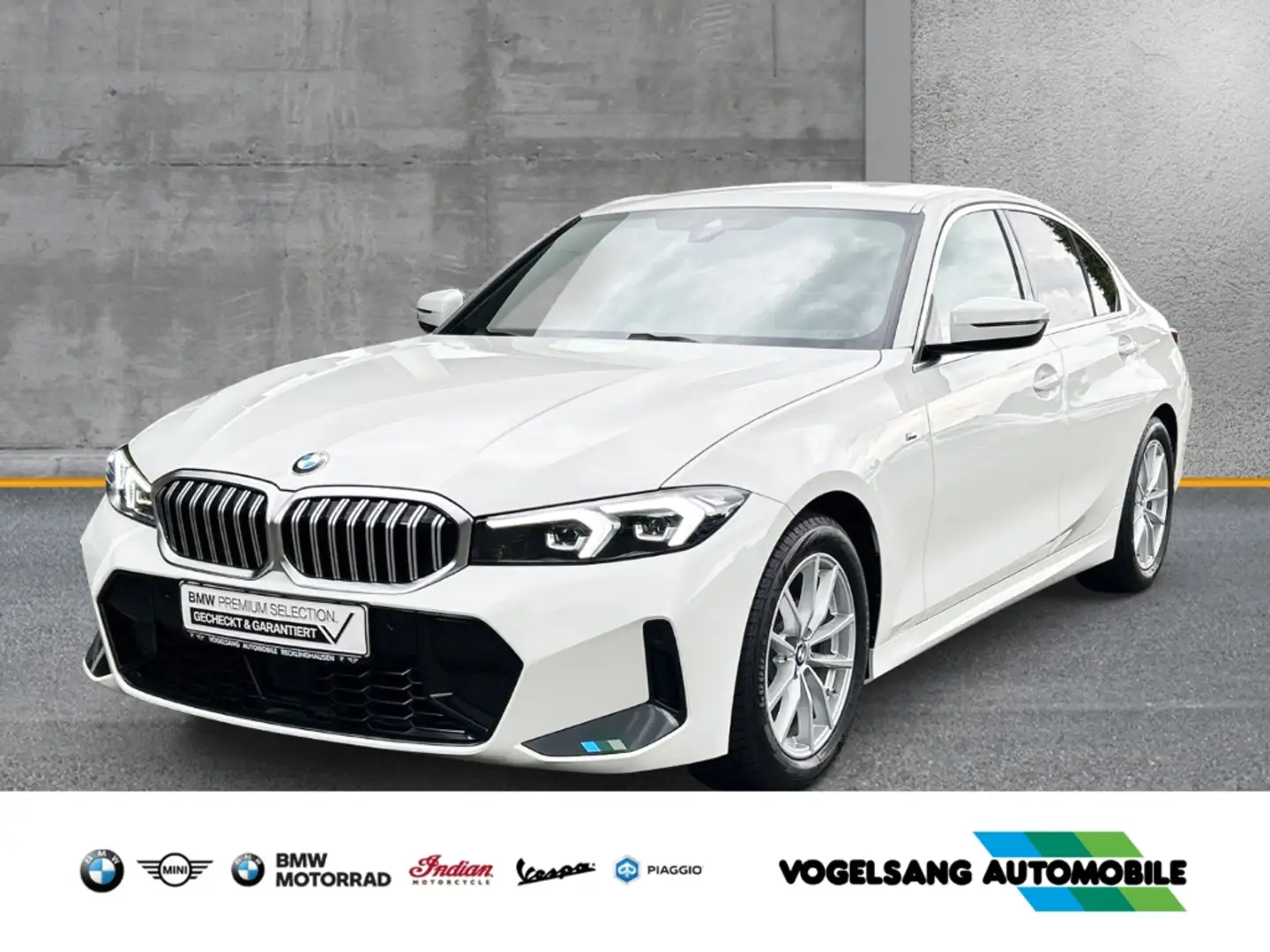 BMW 320 d Lim.,M Sport,AHK,ACC,HIFI,Curved Display Blanc - 1
