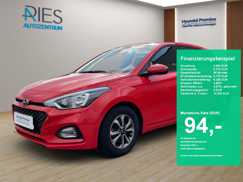 Hyundai i20 1.0 Trend Navi*SHZ*PDC*Facelift*LM*SpurH
