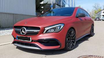CLA 45 AMG 4Matic Shooting Brake rot matt foliert