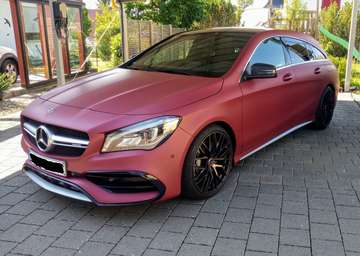 CLA 45 AMG 4Matic Shooting Brake rot matt foliert