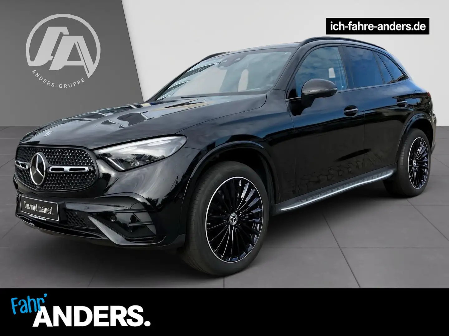Mercedes-Benz GLC 300 de 4M AMG+Pan+Dist+AHK+Sound+HUD+DIGITAL Zwart - 1