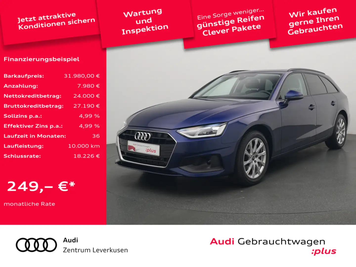 Audi A4 S-TRON LED AHK PANO KAM SHZ KLIMA Schwarz - 1