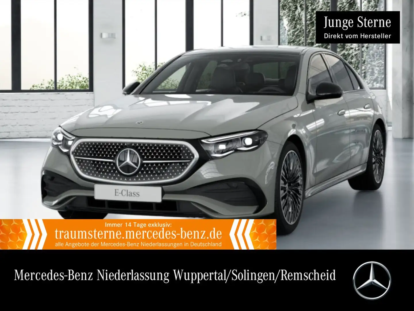 Mercedes-Benz E 300 e Hybrid AMG 360° Pano Burmester Distr. AHK Grau - 1