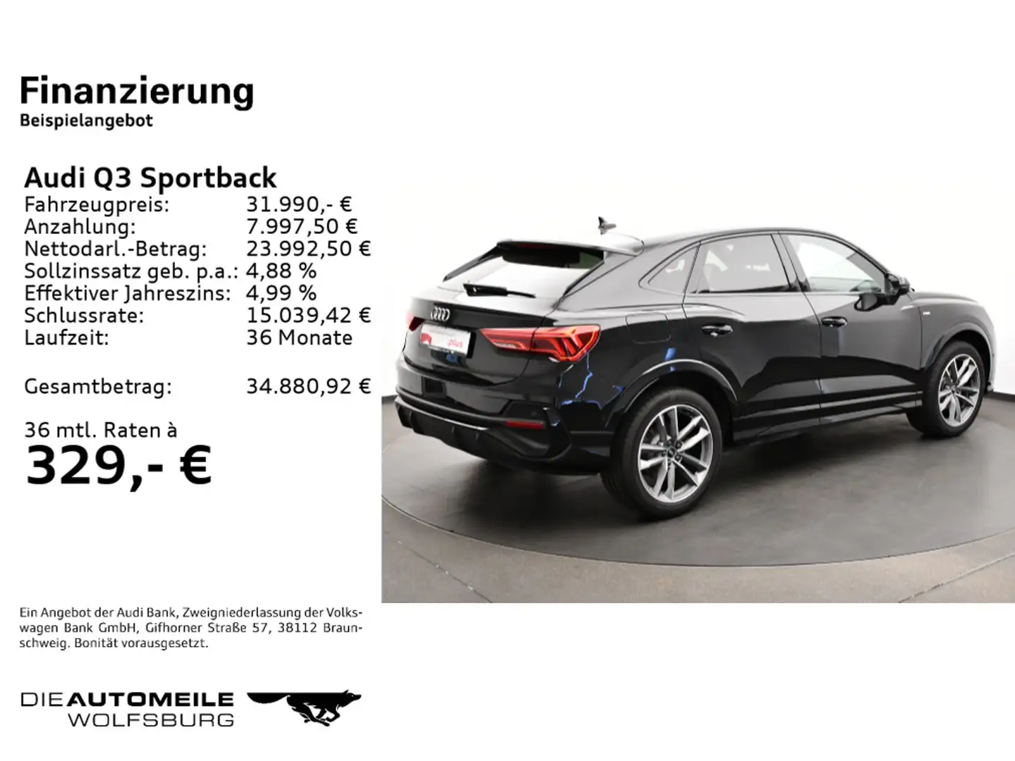 Audi Q3 35 TFSI S line LED/virtual-cockpit/ Schwarz - 2