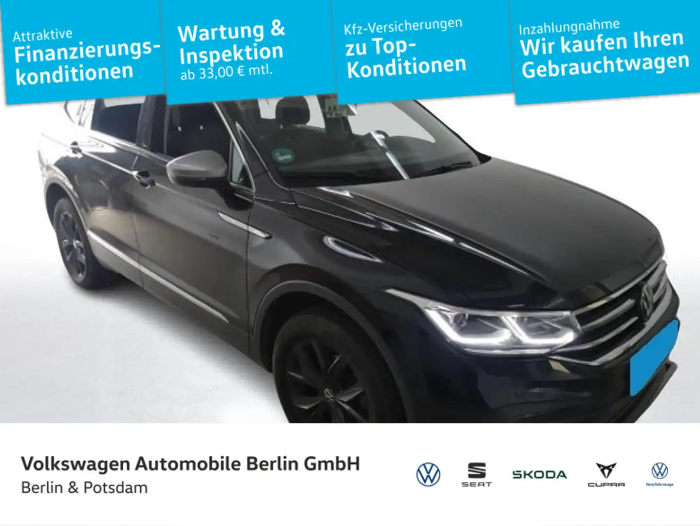 Volkswagen Tiguan Allspace 1.5 TSI DSG Move Navi Stdhz AHK Schwarz - 1